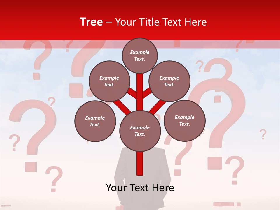 Mark Clouds Solution PowerPoint Template