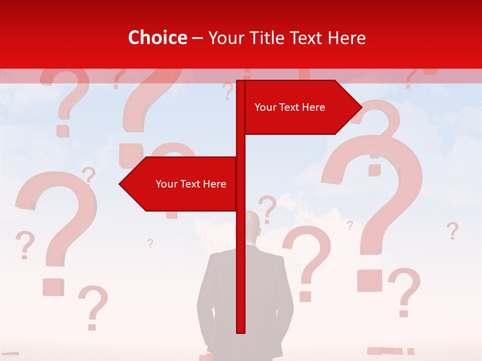 Mark Clouds Solution PowerPoint Template