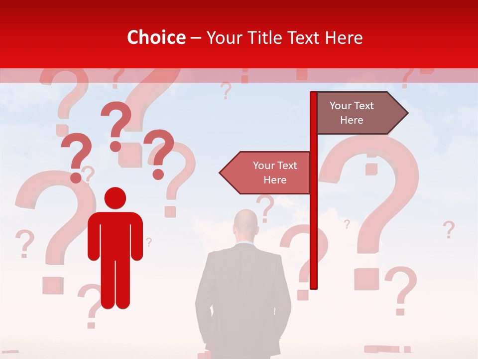 Mark Clouds Solution PowerPoint Template