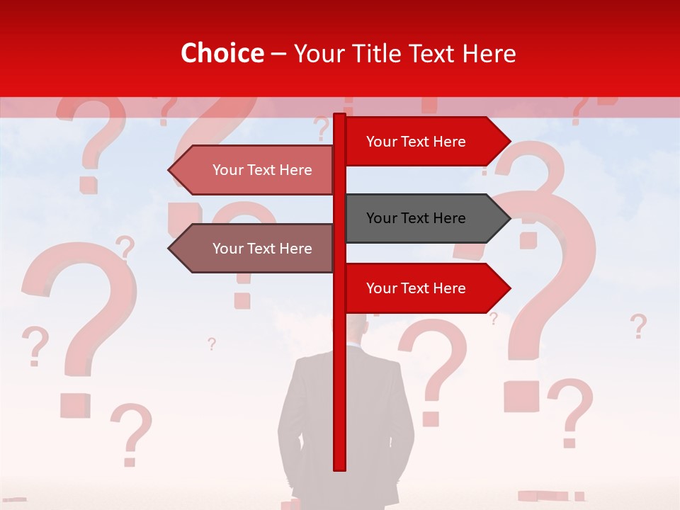 Mark Clouds Solution PowerPoint Template