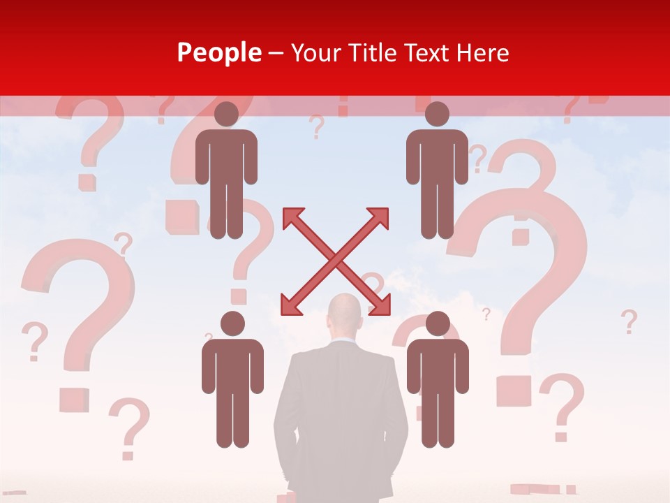 Mark Clouds Solution PowerPoint Template