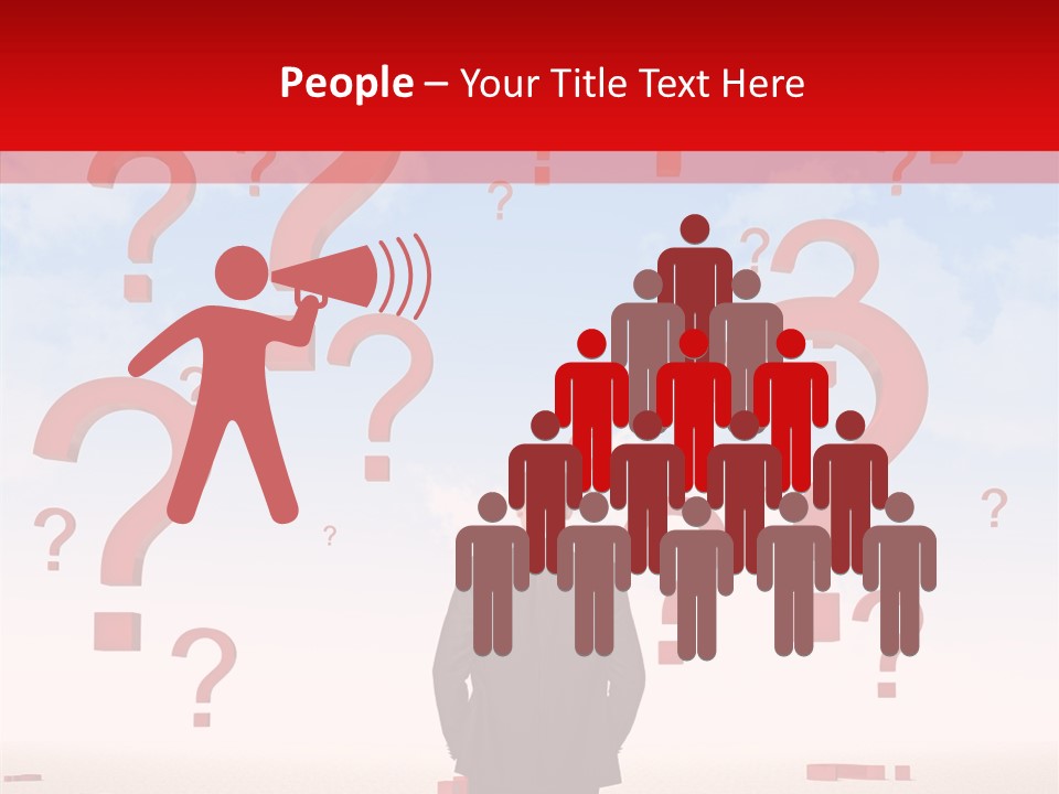 Mark Clouds Solution PowerPoint Template