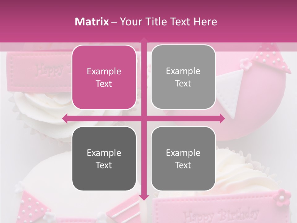 Buttercream Bunting Frosted PowerPoint Template