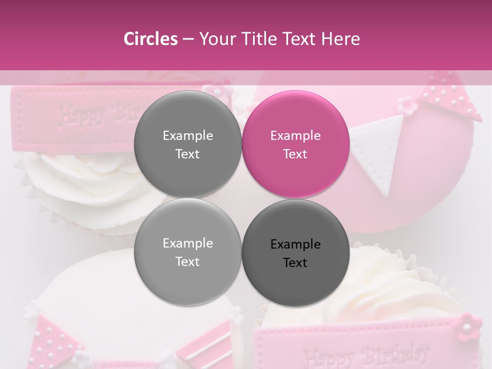 Buttercream Bunting Frosted PowerPoint Template