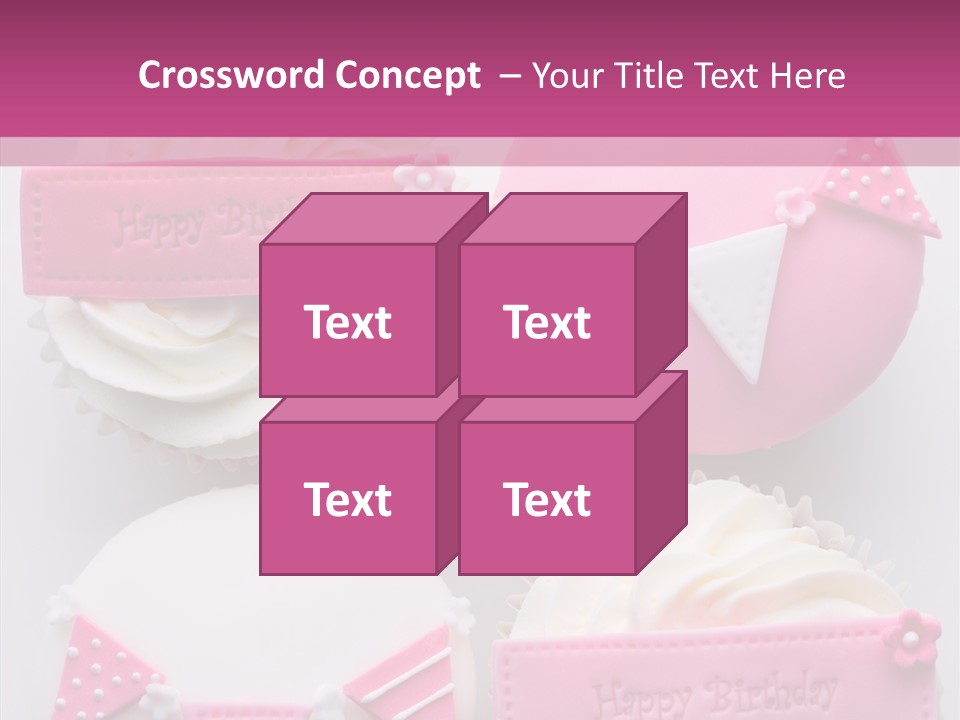 Buttercream Bunting Frosted PowerPoint Template