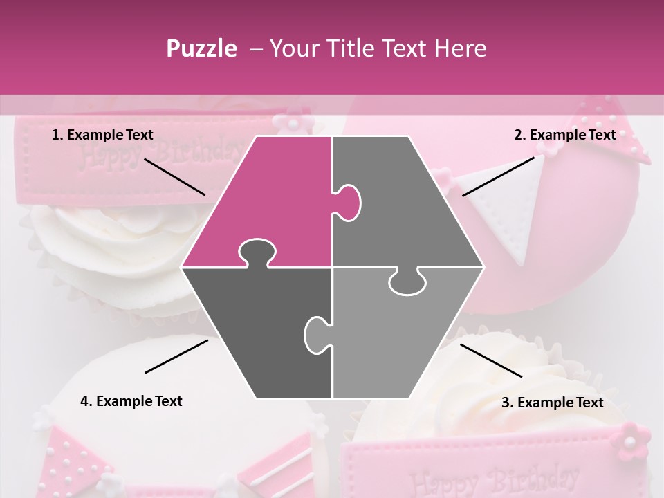 Buttercream Bunting Frosted PowerPoint Template