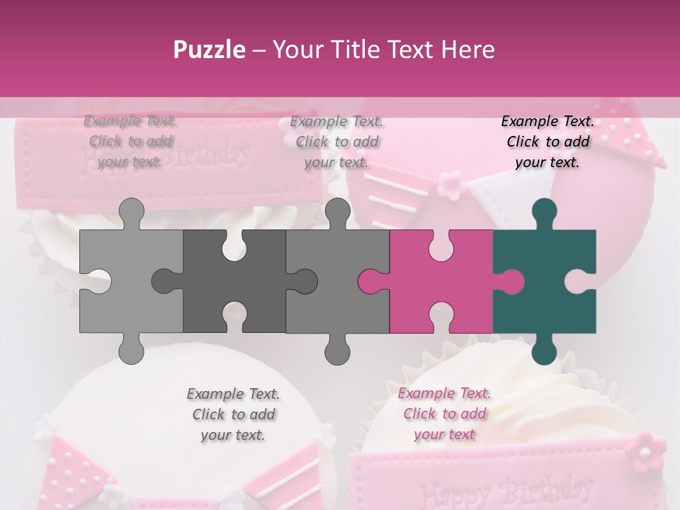 Buttercream Bunting Frosted PowerPoint Template