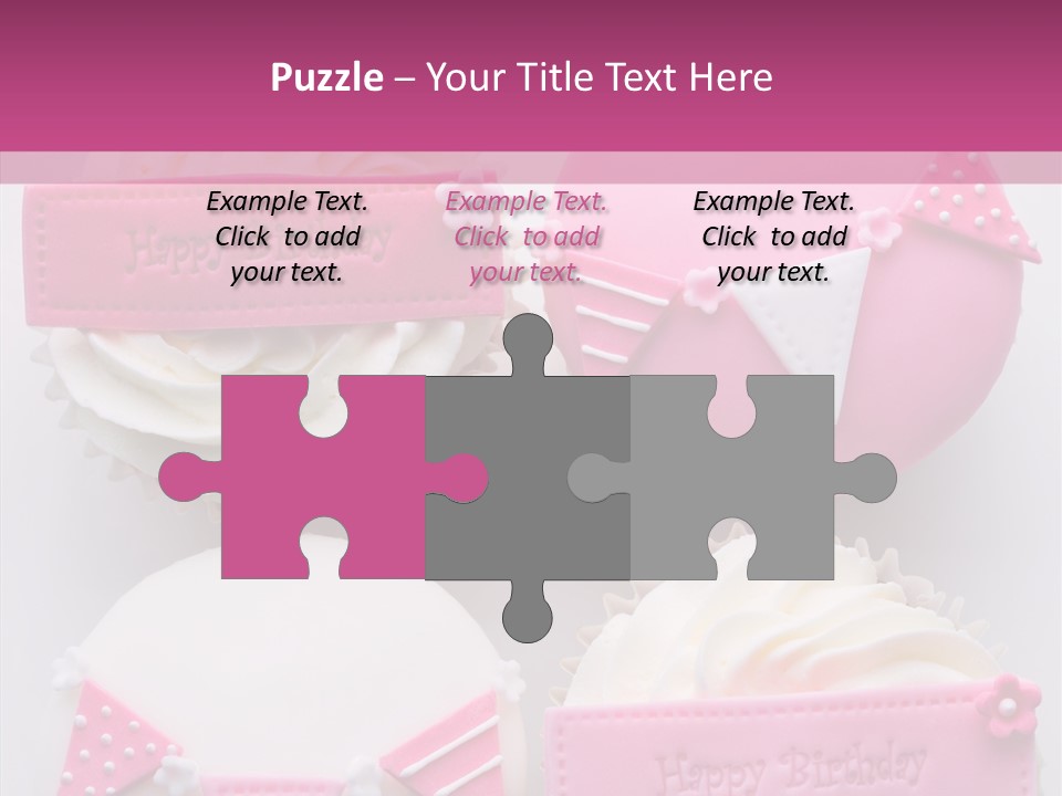 Buttercream Bunting Frosted PowerPoint Template