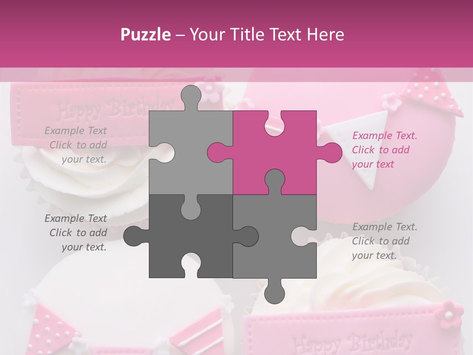 Buttercream Bunting Frosted PowerPoint Template