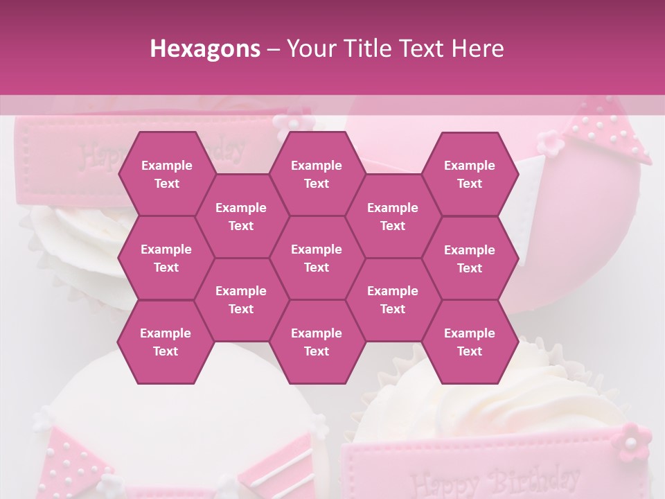 Buttercream Bunting Frosted PowerPoint Template