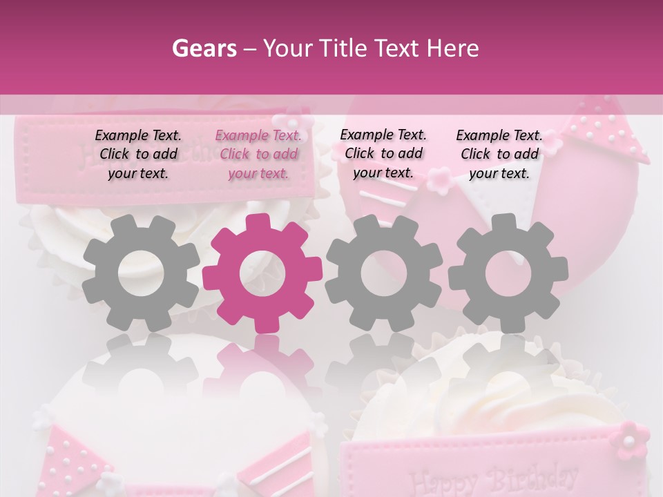 Buttercream Bunting Frosted PowerPoint Template