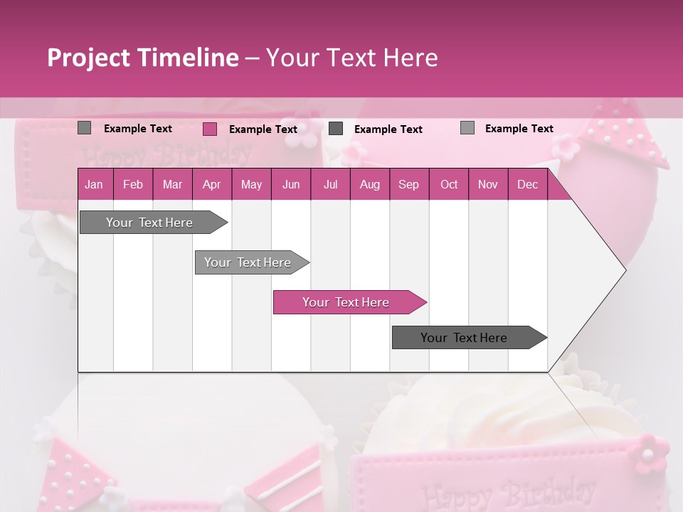 Buttercream Bunting Frosted PowerPoint Template