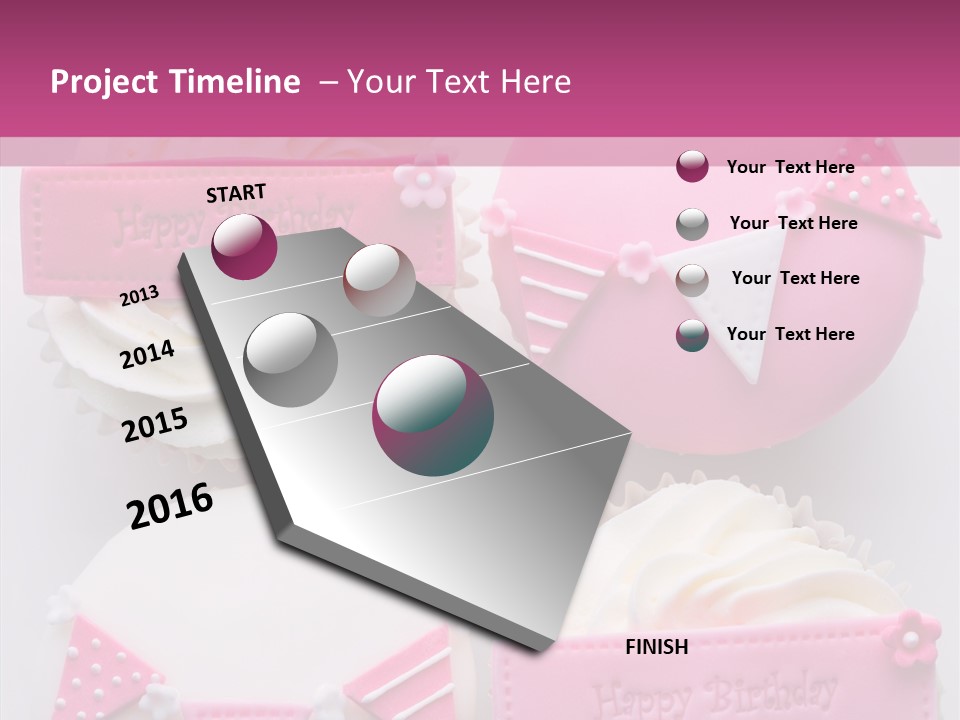 Buttercream Bunting Frosted PowerPoint Template
