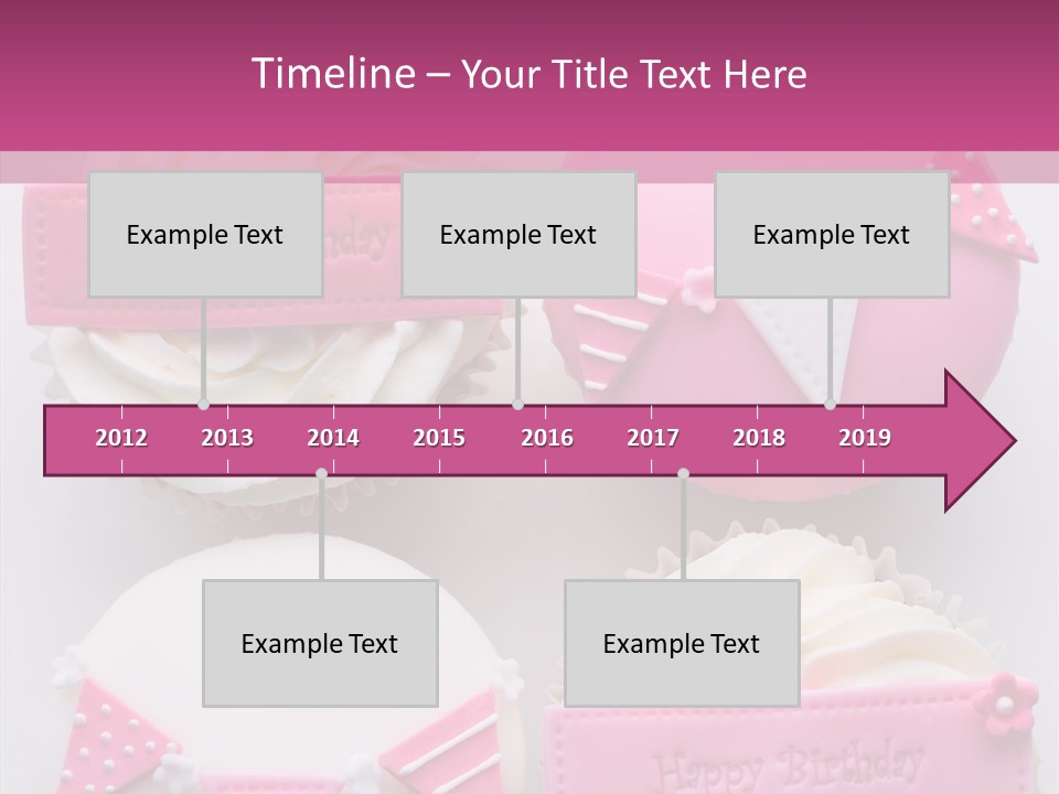 Buttercream Bunting Frosted PowerPoint Template