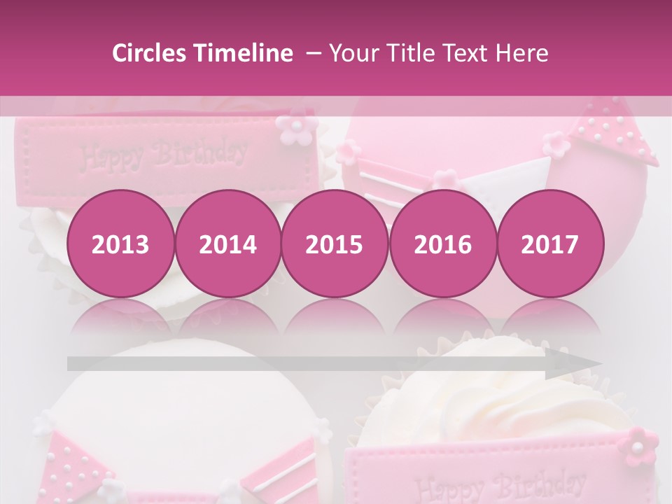 Buttercream Bunting Frosted PowerPoint Template