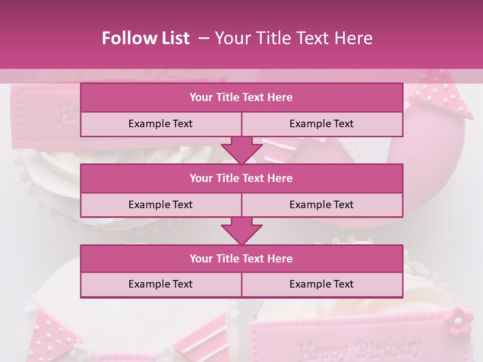 Buttercream Bunting Frosted PowerPoint Template