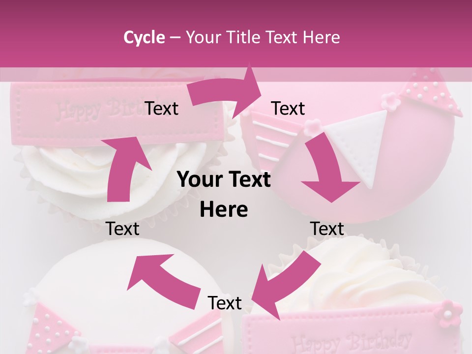 Buttercream Bunting Frosted PowerPoint Template