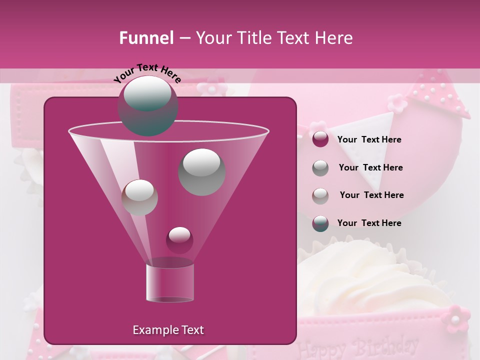 Buttercream Bunting Frosted PowerPoint Template