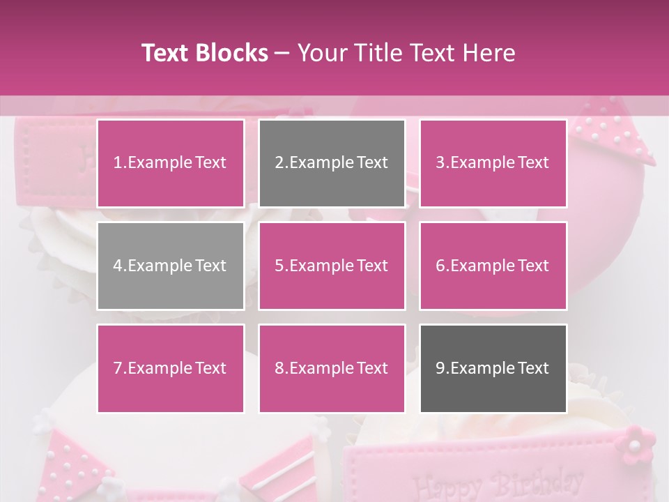 Buttercream Bunting Frosted PowerPoint Template