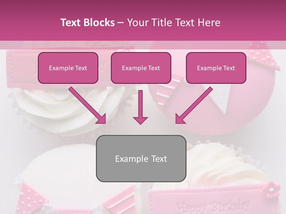 Buttercream Bunting Frosted PowerPoint Template