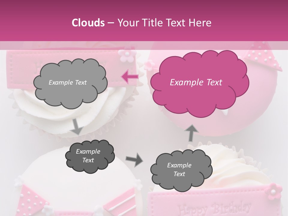 Buttercream Bunting Frosted PowerPoint Template
