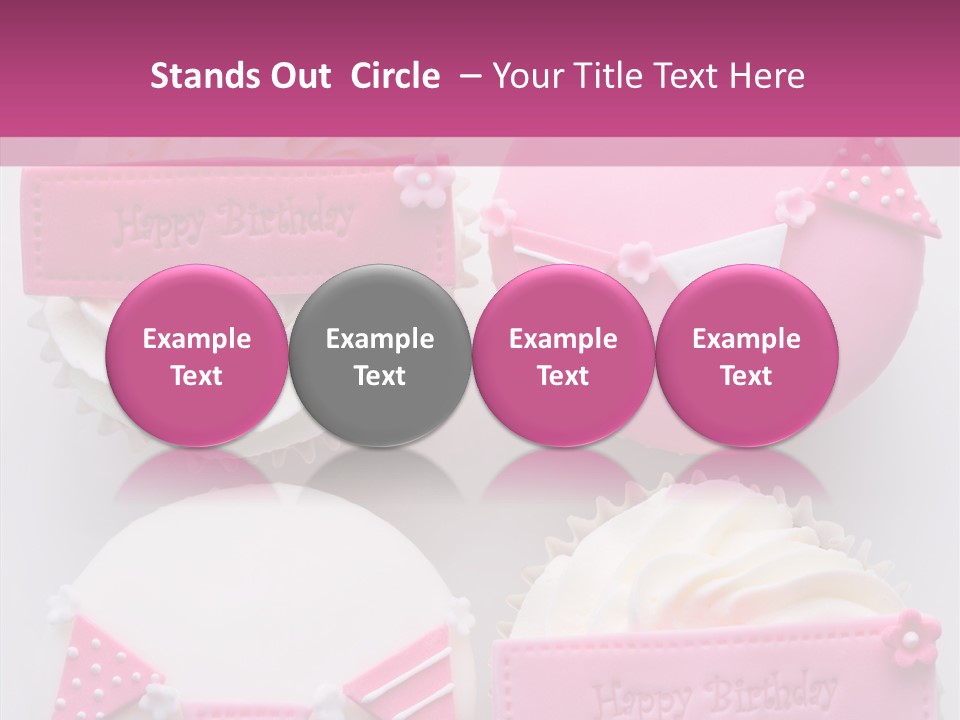 Buttercream Bunting Frosted PowerPoint Template