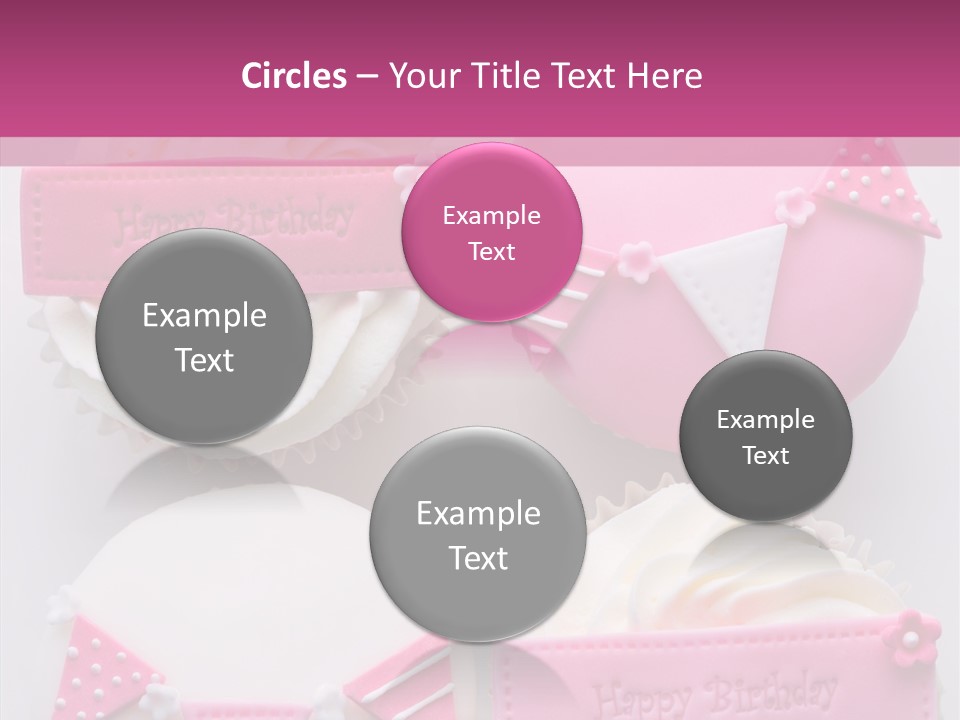 Buttercream Bunting Frosted PowerPoint Template