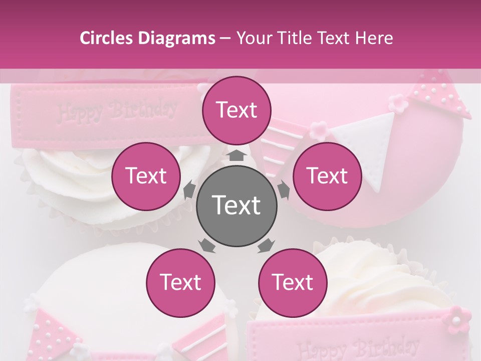 Buttercream Bunting Frosted PowerPoint Template