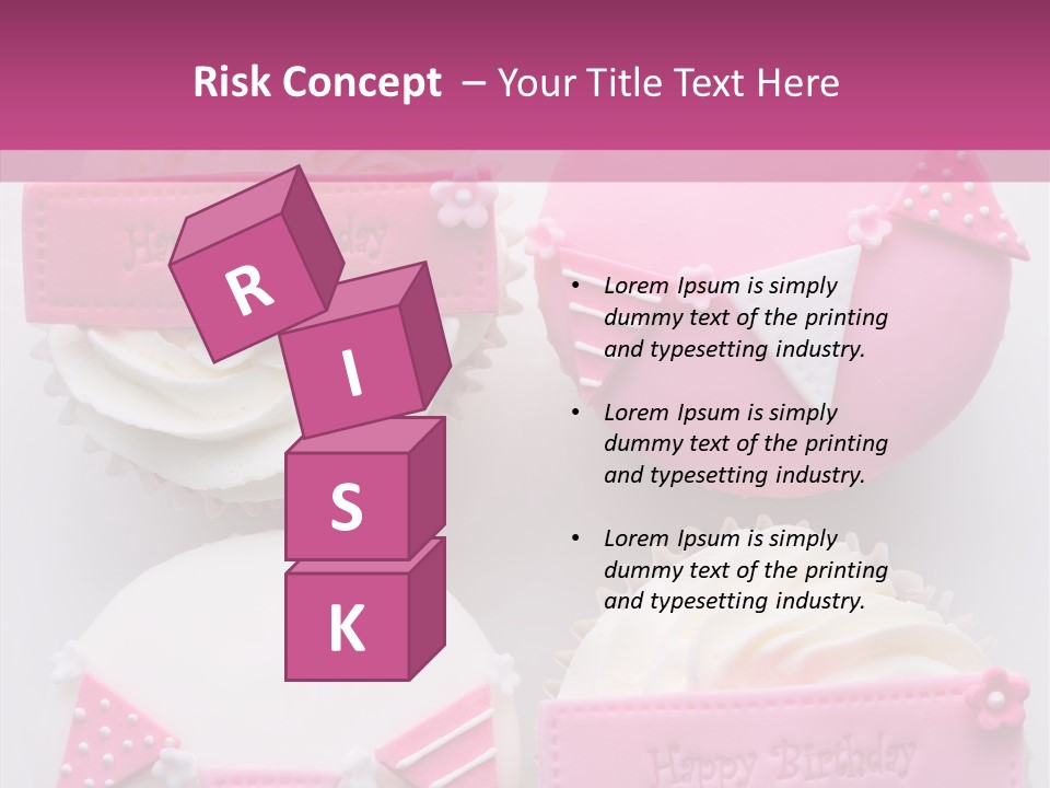 Buttercream Bunting Frosted PowerPoint Template