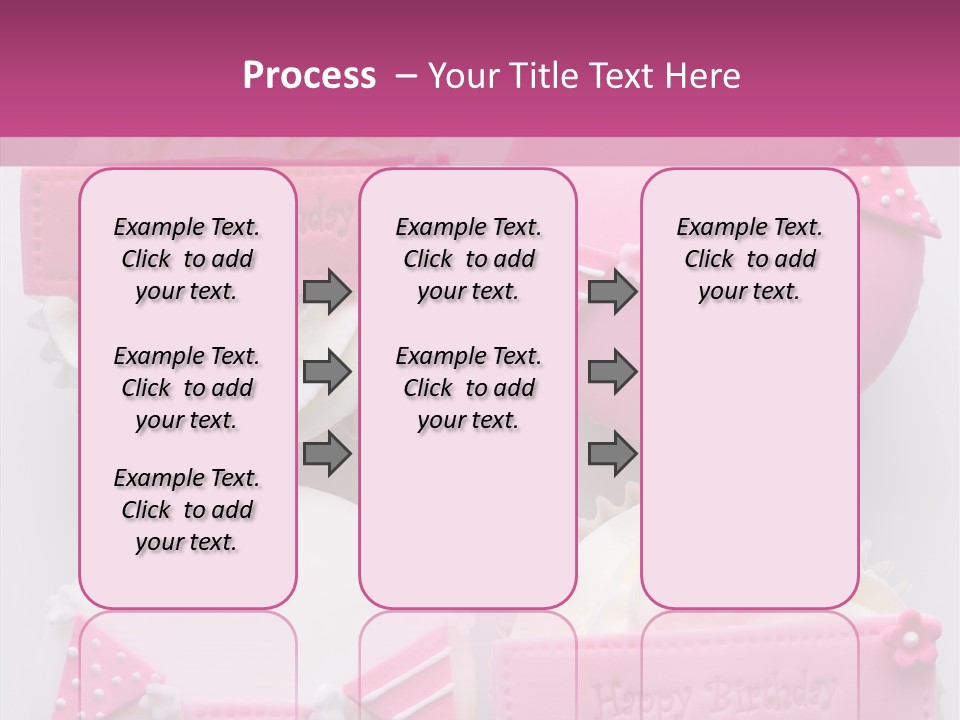 Buttercream Bunting Frosted PowerPoint Template