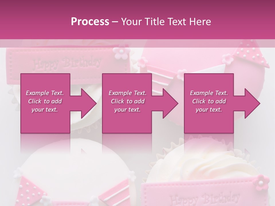 Buttercream Bunting Frosted PowerPoint Template