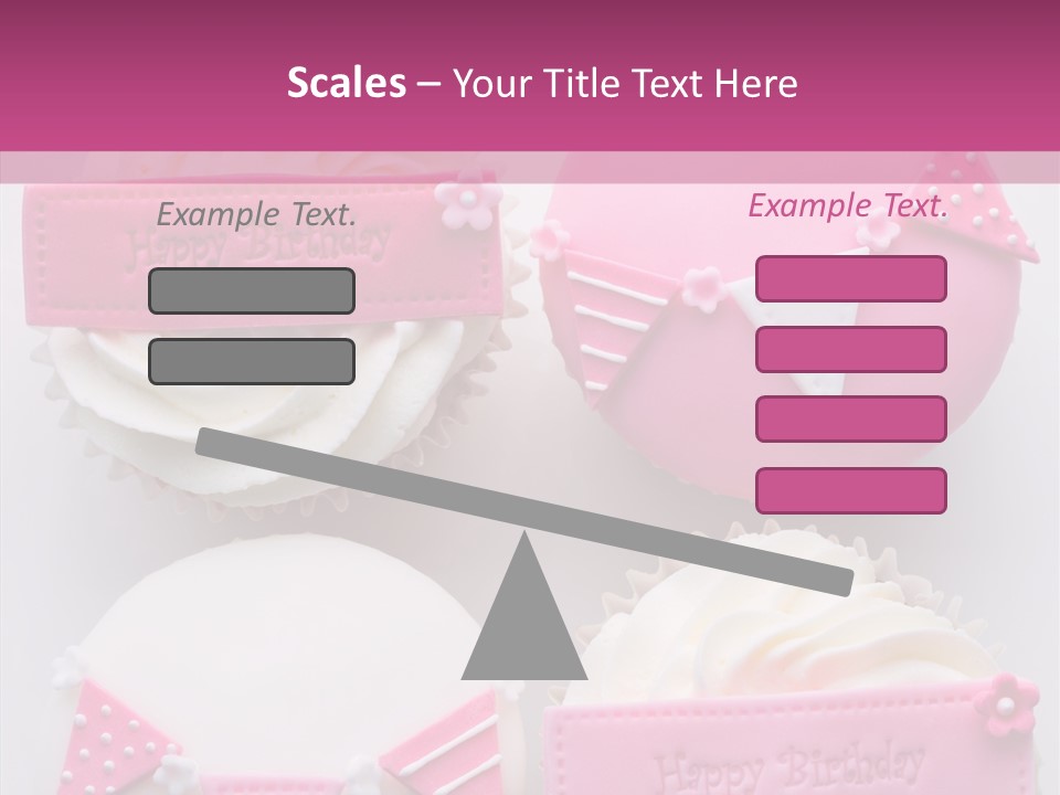 Buttercream Bunting Frosted PowerPoint Template