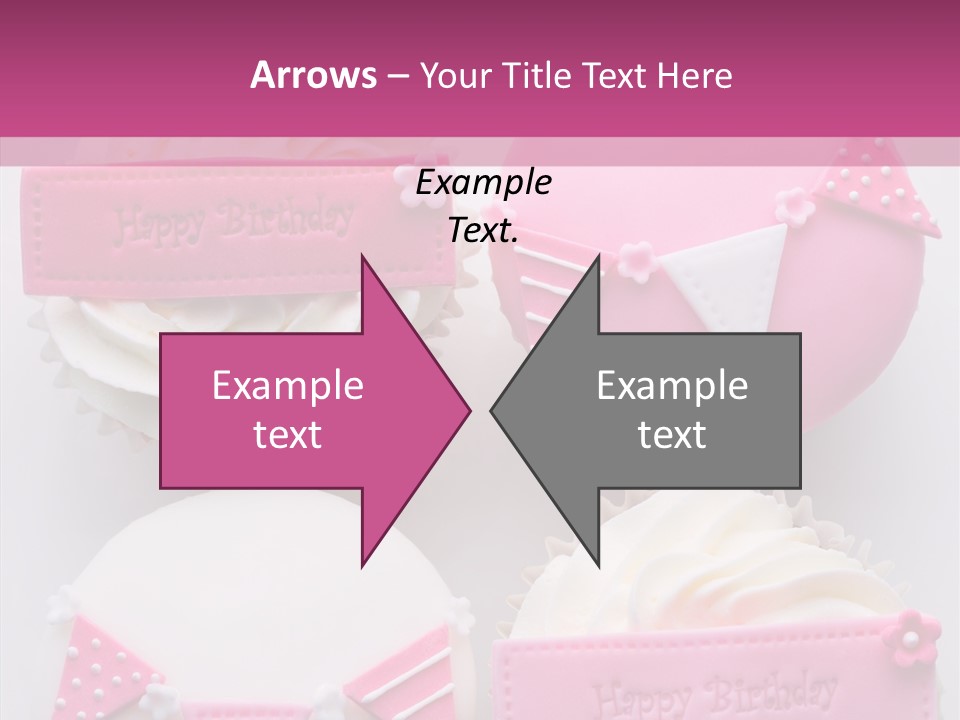 Buttercream Bunting Frosted PowerPoint Template