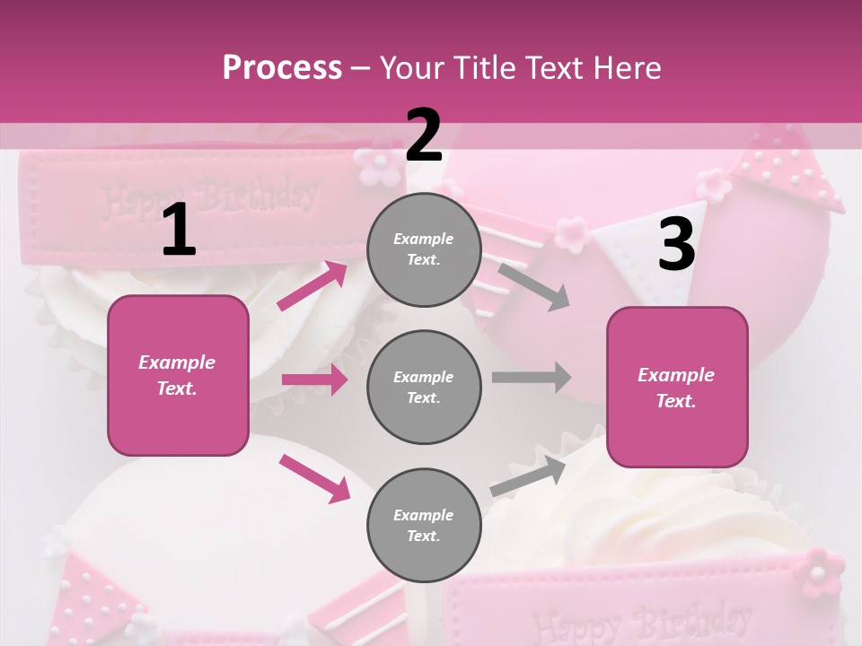 Buttercream Bunting Frosted PowerPoint Template