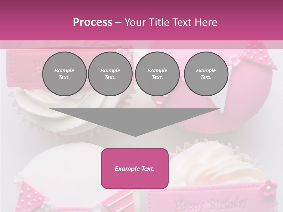 Buttercream Bunting Frosted PowerPoint Template