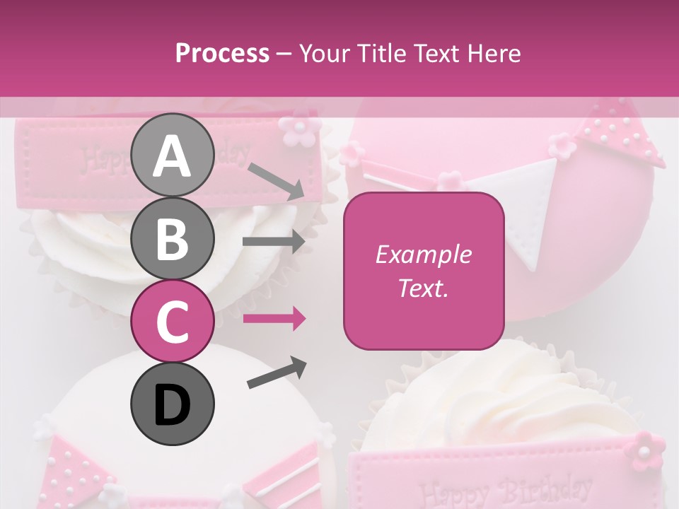 Buttercream Bunting Frosted PowerPoint Template