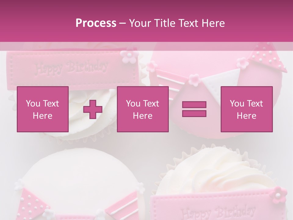 Buttercream Bunting Frosted PowerPoint Template