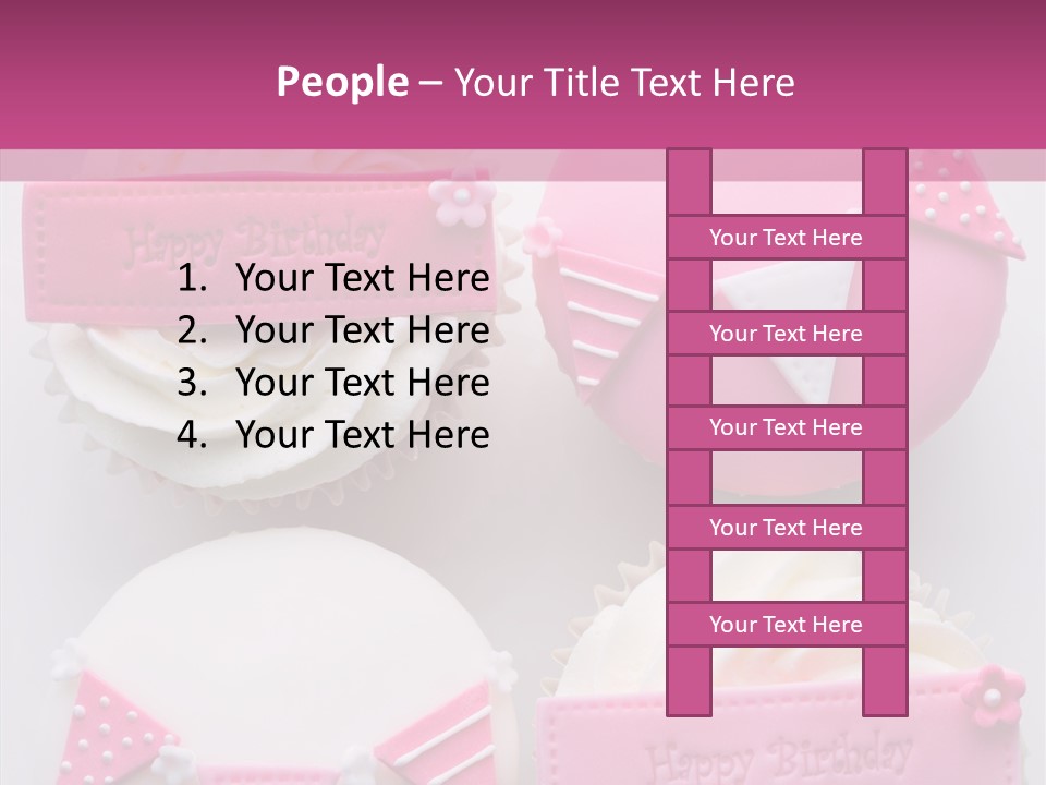 Buttercream Bunting Frosted PowerPoint Template