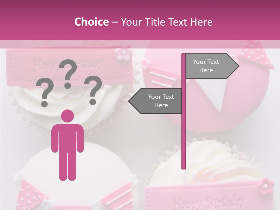 Buttercream Bunting Frosted PowerPoint Template