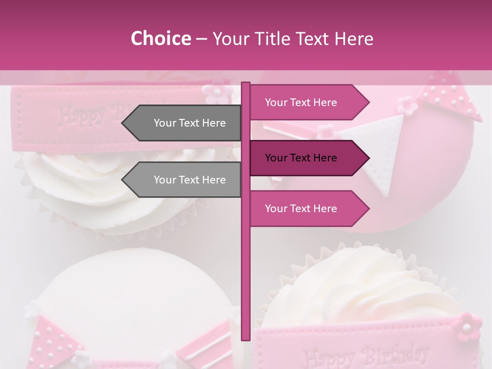Buttercream Bunting Frosted PowerPoint Template