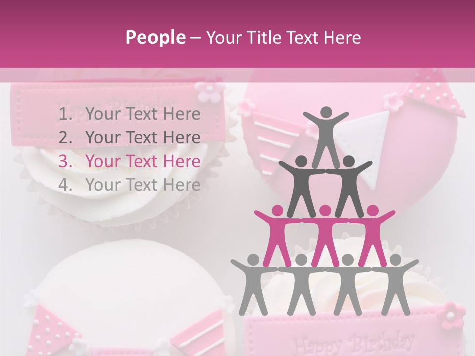 Buttercream Bunting Frosted PowerPoint Template