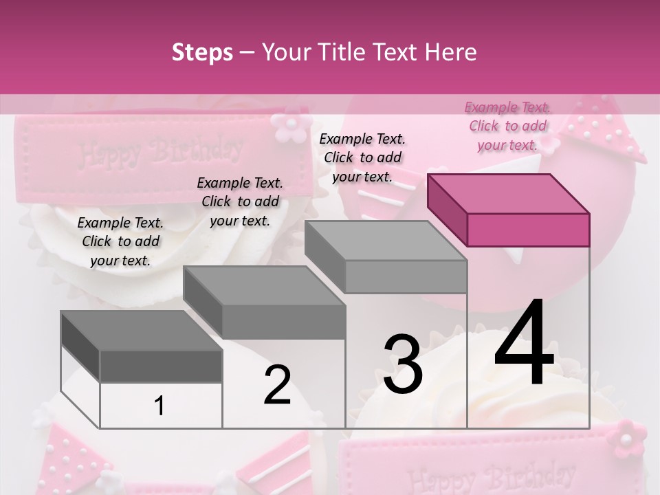 Buttercream Bunting Frosted PowerPoint Template