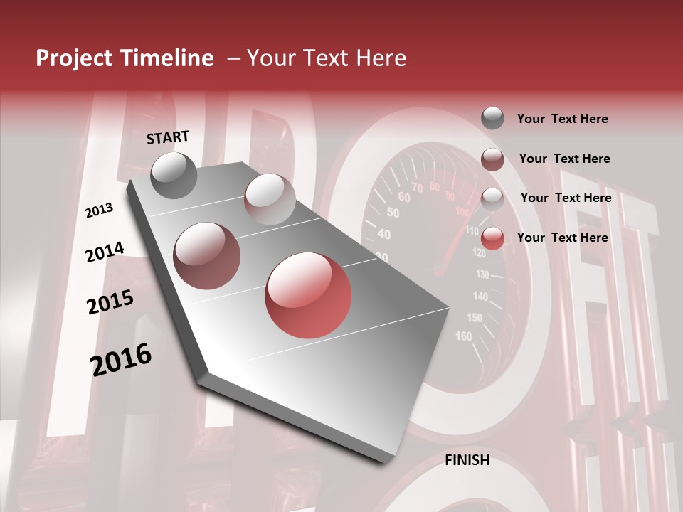 Car Drive Succeed PowerPoint Template