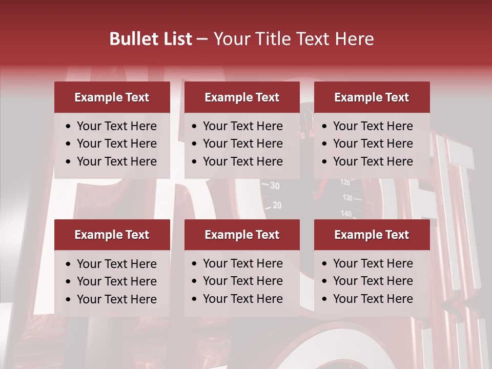 Car Drive Succeed PowerPoint Template