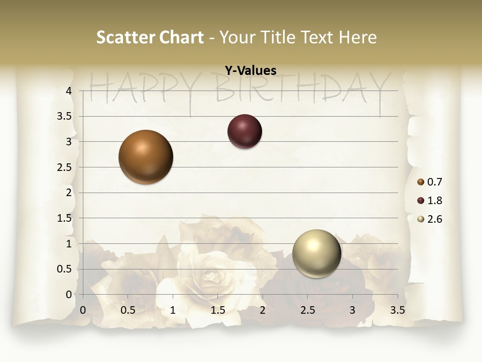 Notiz Blumenstrau Pergament PowerPoint Template