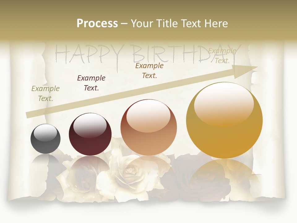 Notiz Blumenstrau Pergament PowerPoint Template