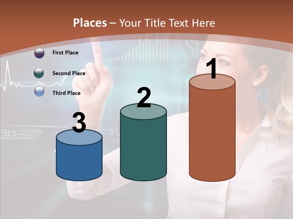 Ausw Virtuell Diagramm PowerPoint Template