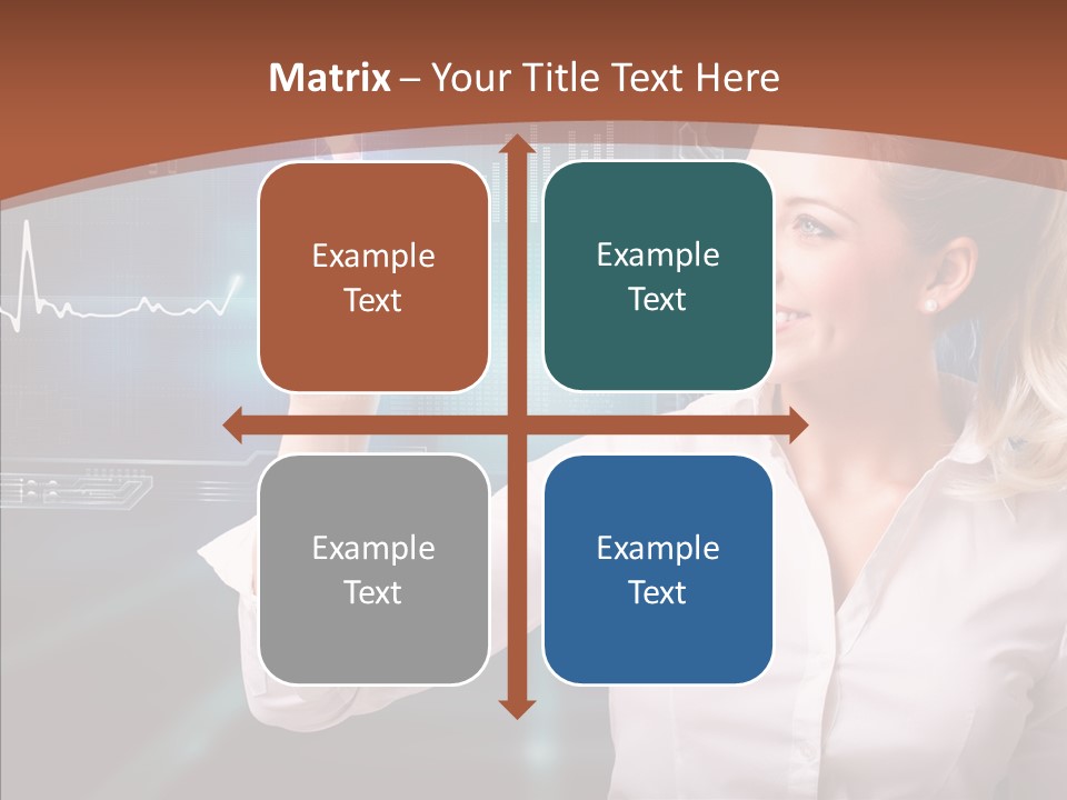 Ausw Virtuell Diagramm PowerPoint Template