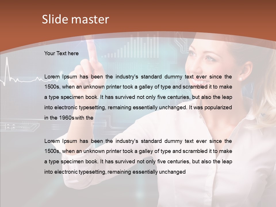 Ausw Virtuell Diagramm PowerPoint Template