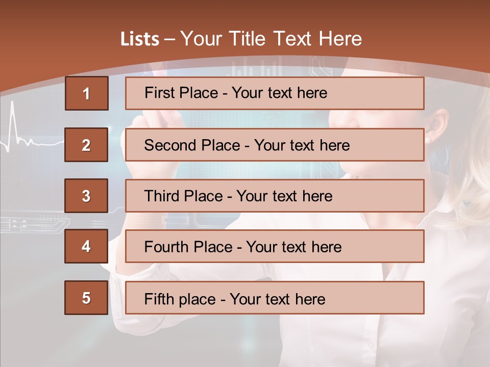 Ausw Virtuell Diagramm PowerPoint Template